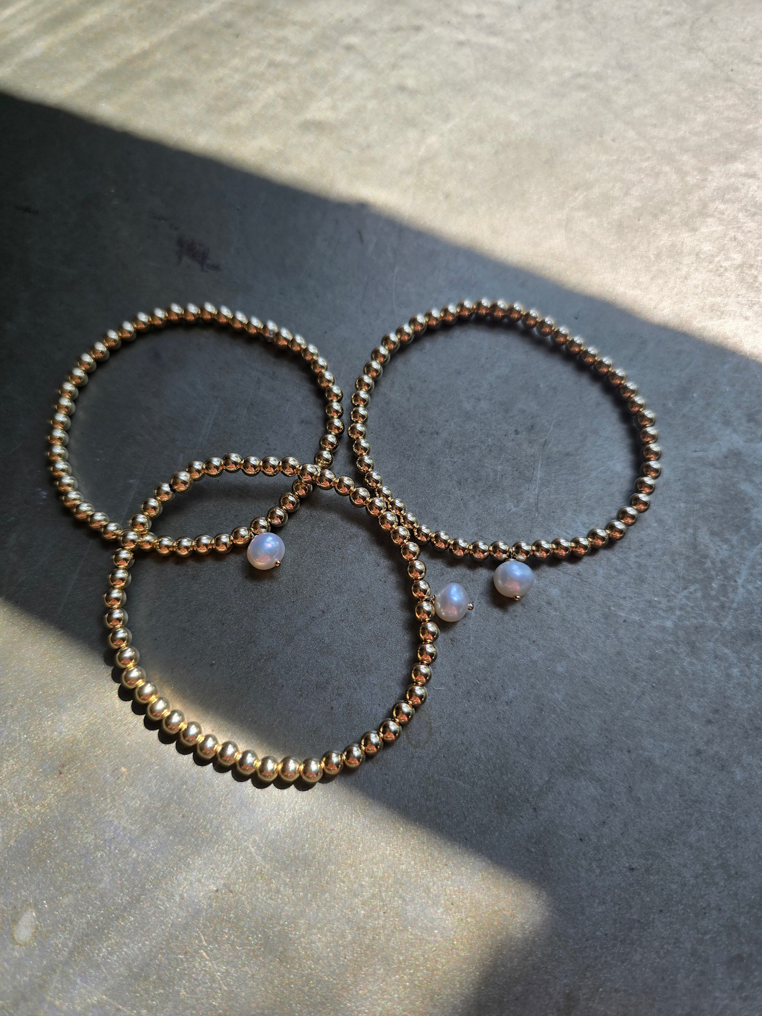 Morgan & Me Designs Morgan & Me 4mm 14k Gold Filled Bracelet with Pearl
