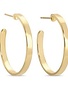Splendid Iris Flat Hoops, Gold