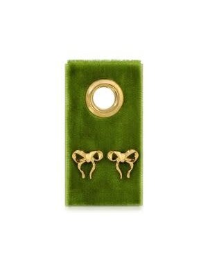Splendid Iris Petite Bow Earrings, Gold