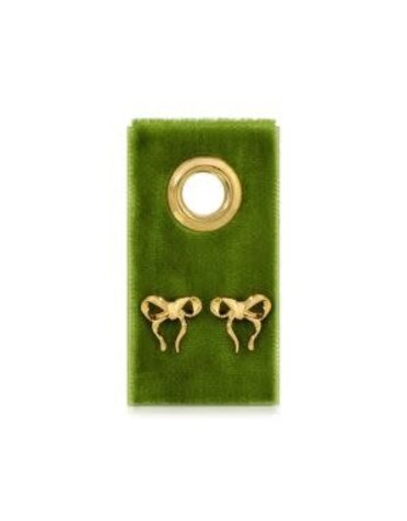 Splendid Iris Petite Bow Earrings, Gold