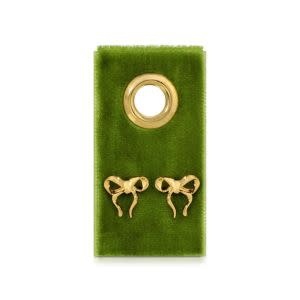 Splendid Iris Petite Bow Earrings, Gold