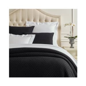 Lodi Matelasse Coverlet, Black, King, 108 X 96 in.