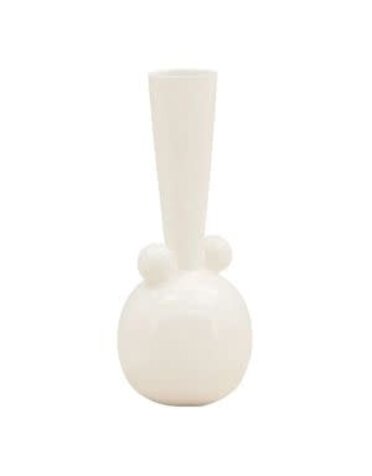 Xara Terracotta Vase, White, 8.5 X 21 in.