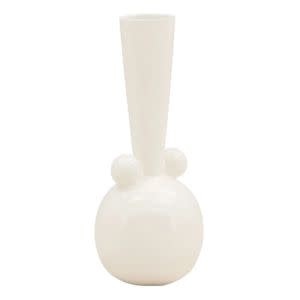 Xara Terracotta Vase, White, 8.5 X 21 in.