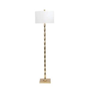 NuLoom Andria Iron Floor Lamp, Brass, 65 in., Lamp Available for Local Delivery or Pick Up