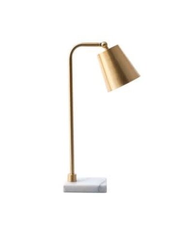 NuLoom Lincoln Brass & Marble Table Lamp, 31 in., Lamp Available for Local Delivery or Pick Up