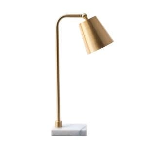 NuLoom Lincoln Brass & Marble Table Lamp, 31 in., Lamp Available for Local Delivery or Pick Up