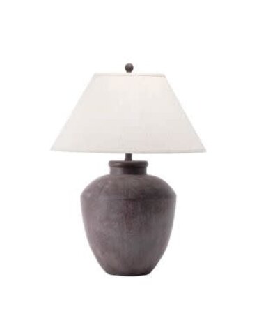 NuLoom Lindos  Resin Table Lamp, Gray, 30 in., Lamp Available for Local Delivery or Pick Up