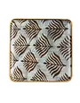 Pluma Enameled Tray Square