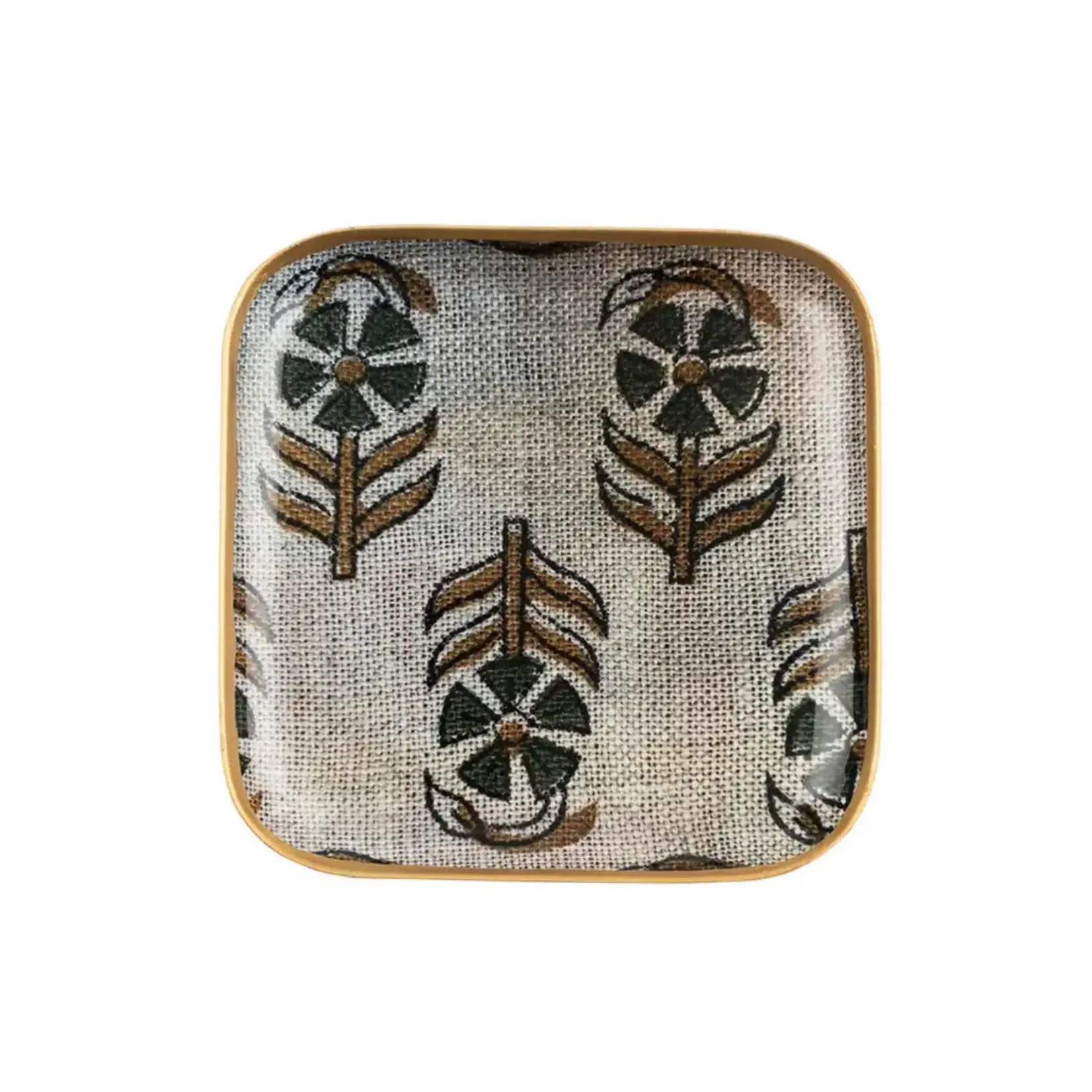 Chameli Enameled Tray Square