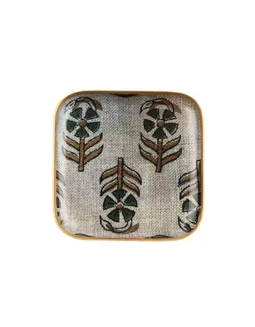 Chameli Enameled Tray Square