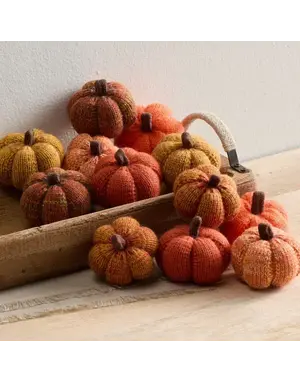 Cozy Knit Pumpkin,  2.5" Assorted Colors