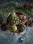 Ragon House Pinecone, Moss & Sequin Bowl Filler