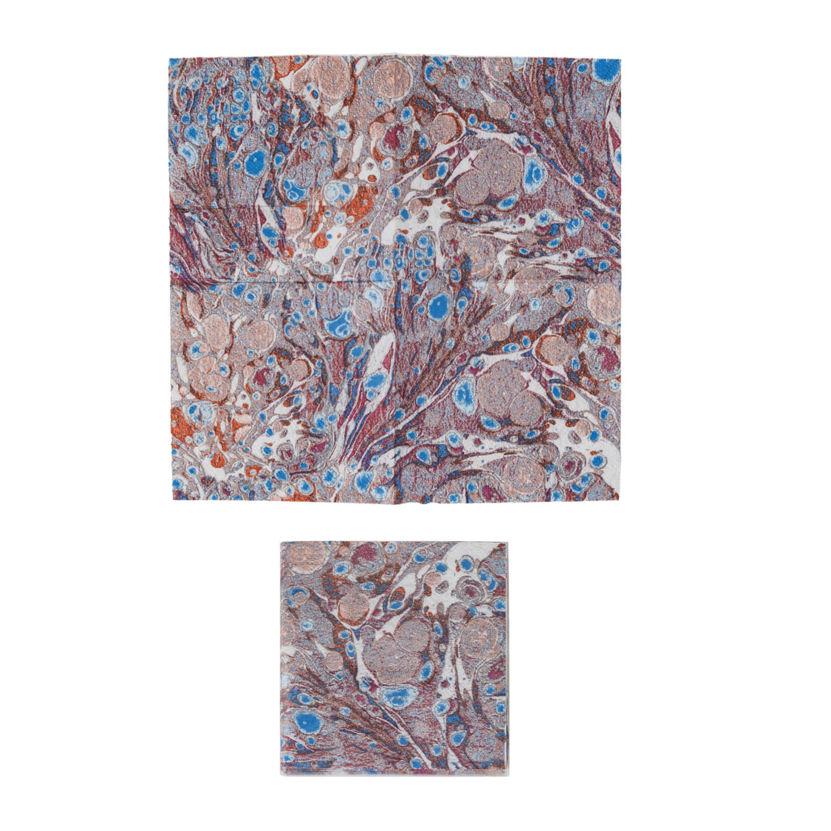 Square Paper Cocktail Marble Design, Pack of 50