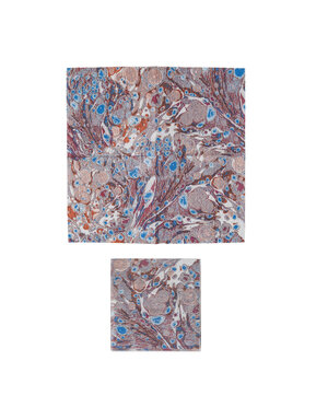 Square Paper Cocktail Marble Design, Pack of 50