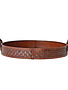 Woven Leather Tray, 16"