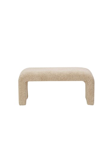 Boucle Waterfall Bench, 40 W x 18 D x 18 H, Available for Local Delivery or Pick Up