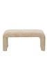 Boucle Waterfall Bench, 40 W x 18 D x 18 H, Available for Local Delivery or Pick Up