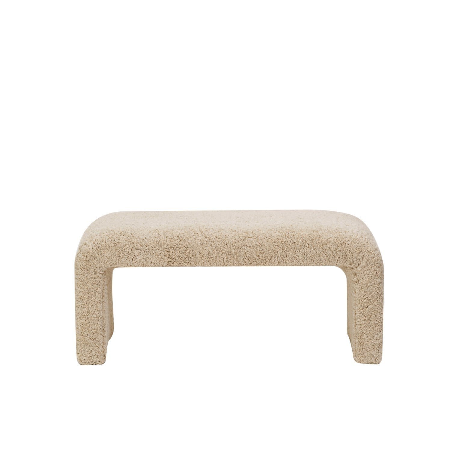 Boucle Waterfall Bench, 40 W x 18 D x 18 H, Available for Local Delivery or Pick Up
