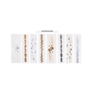 Tattly Brilliant Metallic Bracelet Tattoos, Set of 8