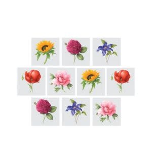 Tattly Mini Bouquet Tiny Tatoo Tin, Set of 10