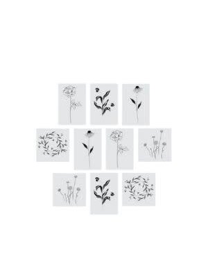 Tattly Tiny Flower Fest Tattoo Tin, Set of 10