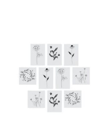 Tattly Tiny Flower Fest Tattoo Tin, Set of 10