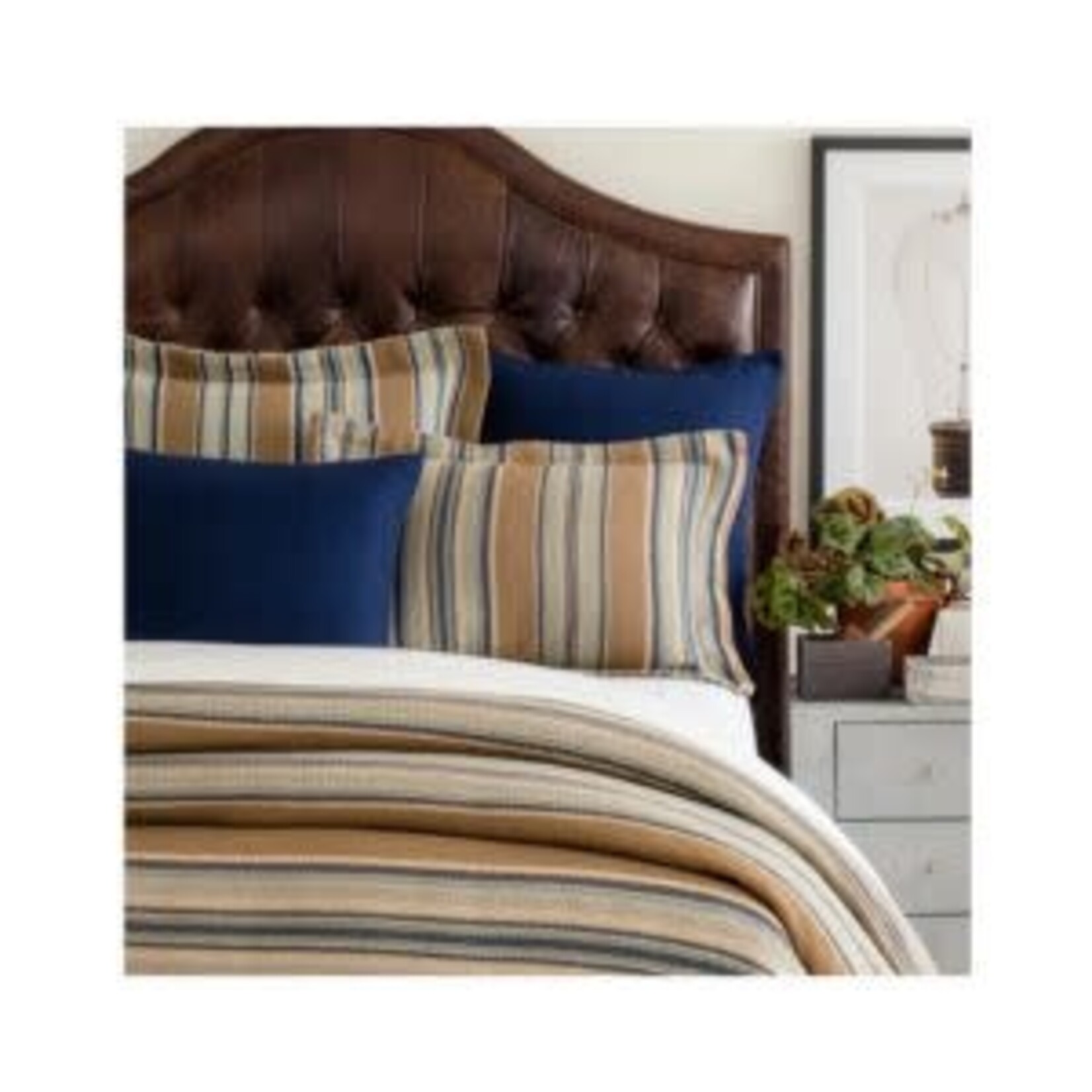 Heron Blanket, Full/Queen, Blue Bedding