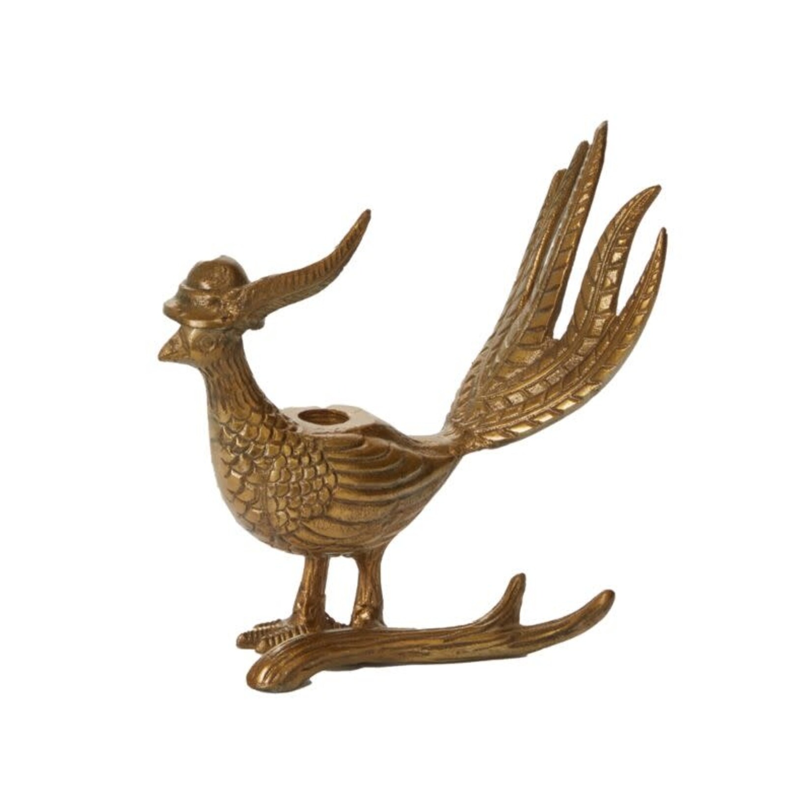 E&E Pheasant Candlestick, Avery 8.25 X 4.25 in.