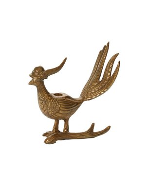 E&E Pheasant Candlestick, Avery 8.25 X 4.25 in.