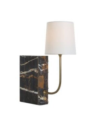 Book Mini Lamp, Michelangelo Marble, 16 in.