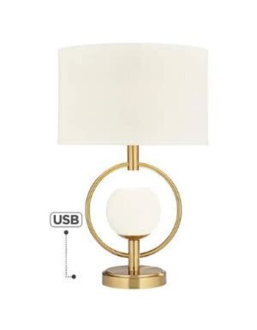 Galena Table Lamp, 25.5 X 16