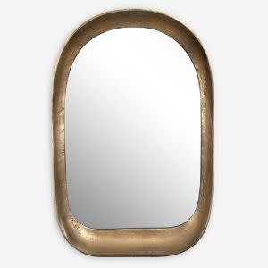Bradano Arch Mirror, Brass, 24 X 36, Mirror Available for Local Delivery or Pick Up
