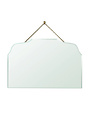 Farrah Beveled Mirror, Brass - Horizontal Rectangle, 23 x 15 Available for local pick up