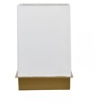 Table Lamp, Gold and White, 9.75 X 1.5