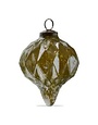 Tag Shimmer Diamond Drop Christmas Ornament, Green, 5 in.