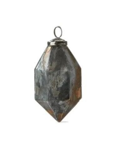 Tag Lustrous Faceted Ornament, Gold, 4 in.