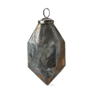 Tag Lustrous Faceted Ornament, Gold, 4 in.