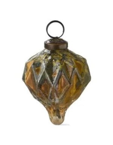 Tag Gilded Drop Christmas Ornament, Gold, 3 in.