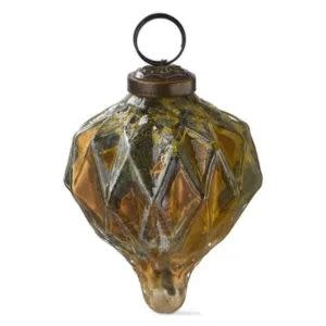 Tag Gilded Drop Christmas Ornament, Gold, 3 in.