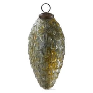 Tag Gilded Pinecone Christmas Ornament, Gold, 6 in.