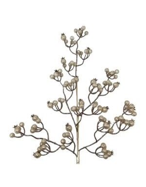 Lavished Glitter Berry Spray - Champagne 27"