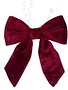 Faux Fur Bow, Burgundy, 18 X 23 in.