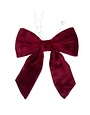 Faux Fur Bow, Burgundy, 18 X 23 in.