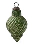 Tag Antiqued Swirl Christmas Ornament, Green, 4.5 in.