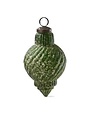 Tag Antiqued Swirl Christmas Ornament, Green, 4.5 in.