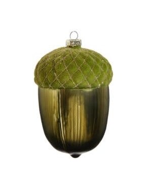 Green Acorn Ornament, 6.5 in.