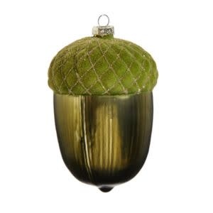 Green Acorn Ornament, 6.5 in.