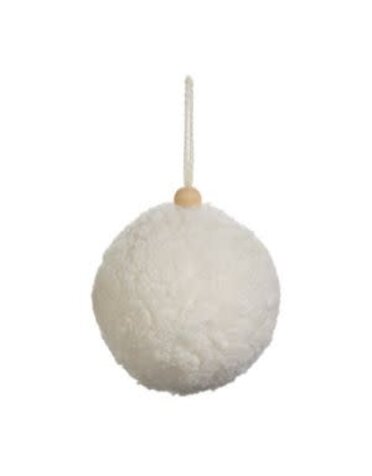 Sherpa Ball Ornament, 5 in.