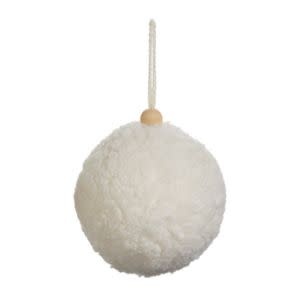 Sherpa Ball Ornament, 5 in.